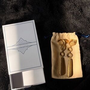 Leyla Gans  Gold Dangle Earrings